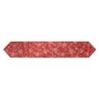 Red Poinsettia Table Runner