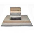 Allure Pair of Hotel Bath Towels - Stone