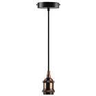 Sylvania Sylpendant E27 Black Vintage Light