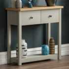 Arlington 2 Drawer Console Table Grey