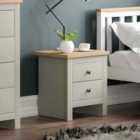 Arlington 2 Drawer Bedside Chest Grey