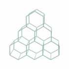 Premier Housewares 6 Bottle Wine Rack, Green Finish