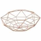 Premier Housewares Fruit Basket, Pink Finish