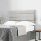4ft 6 Modern Tubed Grey Floor Standing Headboard