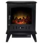 Adam 1.8kW Aviemore Electric Stove in Black Textured Finish