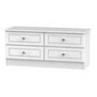 Ready Assembled Lisbon Four Drawer Box Bed White