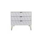 Ready Assembled Copenhagen Three Drawer Chest White