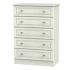 Ready Assembled Lisbon Five Drawer Chest Ash