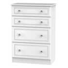 Ready Assembled Lisbon Four Drawer Chest White