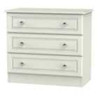 Ready Assembled Lisbon Three Drawer Chest Kashmir Ash