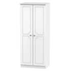 Ready Assembled Lisbon Two Door Wardrobe White