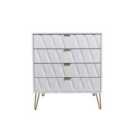 Ready Assembled Copenhagen Four Drawer Chest White