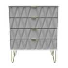 Ready Assembled Copenhagen Four Drawer Chest Shadow