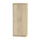 Ready Assembled Coventry 2 Door Wardrobe Bardolino Light Oak