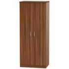 Ready Assembled Coventry 2 Door Wardrobe Noche Walnut