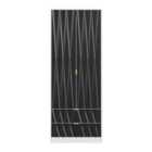 Ready Assembled Copenhagen Two Door Two Drawer Wardrobe Black