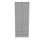 Ready Assembled Copenhagen Two Door Two Drawer Wardrobe Shadow