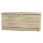 Ready Assembled Coventry 4 Drawer Bed Box Bardolino Light Oak