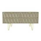 Ready Assembled Copenhagen Four Drawer Bed Box Mushroom