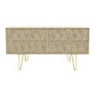 Ready Assembled Copenhagen Four Drawer Bed Box Oak Effect