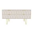 Ready Assembled Copenhagen Four Drawer Bed Box Ash