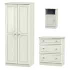 Ready Assembled Lisbon Three Piece Room Set Ash