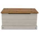Halea Pine Storage Trunk - Grey