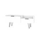 Ready Assembled Hirato TV Unit White With Black Metal Legs