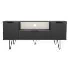 Ready Assembled Hirato Wide TV Unit Graphite