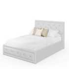 GFW Hollywood Double White PU Ottoman Bed
