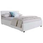 GFW Side Lift King Ottoman White PU Bed