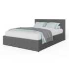 GFW Side Lift Small Double Ottoman Grey Fabric Bed