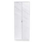 Ready Assembled Hirato 2 Door Wardrobe Marble