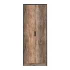 Ready Assembled Hirato 2 Door Wardrobe Vintage Oak