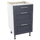 Wickes Ohio Navy Shaker Drawer Unit - 500mm
