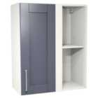 Wickes Ohio Navy Shaker Corner Wall Unit - 600mm