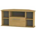 Ready Assembled Edina Corner TV Unit Modern Oak