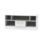 Ready Assembled Edina 1 Drawer TV Unit Grey Matt