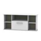 Ready Assembled Fourisse Corner TV Unit Grey Matt
