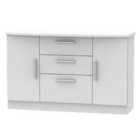 Ready Assembled Fourisse 2 Door 3 Drawer Sideboard Grey Matt