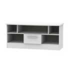 Ready Assembled Fourisse 1 Drawer TV Unit Grey Matt