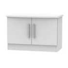 Ready Assembled Fourisse Compact TV Unit Grey Matt