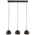 Pella 3 Light Matt Black Pendant Light