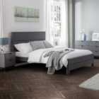 Chloe Double Bed Storm Grey Lacquer