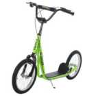 HOMCOM 90-96cm Kids Kick Scooter with Adjustable Handlebar - Green