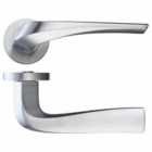 LPD Ironmongery Draco Satin Chrome Privacy Handle Hardware Pack Internal Hardware D6 xW12.8 xH5cm