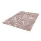 Patio Rug 120x170cm Pink Palm