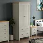 Arlington 2 Door 2 Drawer Wardrobe Grey