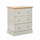 Kendal Three Drawer Chest Grey