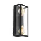 Eglo Alamonte 1 Dual Lightbulb Exterior Wall Light - Black